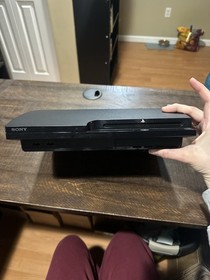 PlayStation 3 PS3 120GB Slim System W/Hookups & 1 Controller Tested/Works