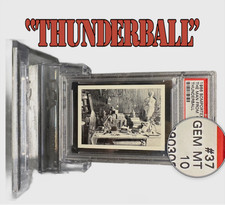 James Bond Thunderball 1966 Somportex THE MAN FROM Q #37 GEM MINT 10 - garno PSA