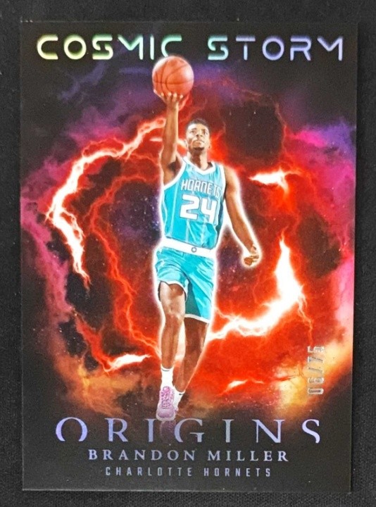 Brandon Miller 2023-24 Panini Origins Cosmic Storm Red 06/75 RC #19