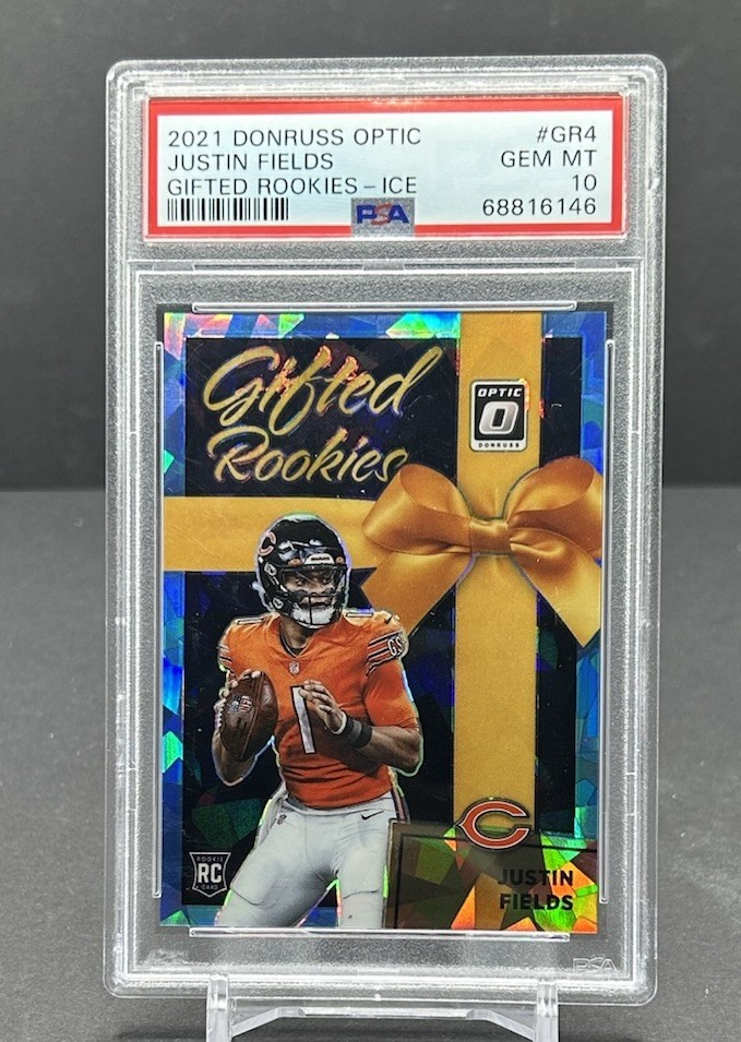 Justin Fields Panini Donruss Optic Gifted Rookies #GR4 Ice
