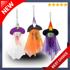 Halloween Hanging Ghost Decorations Outdoor, Pumpkin Witch Assorted