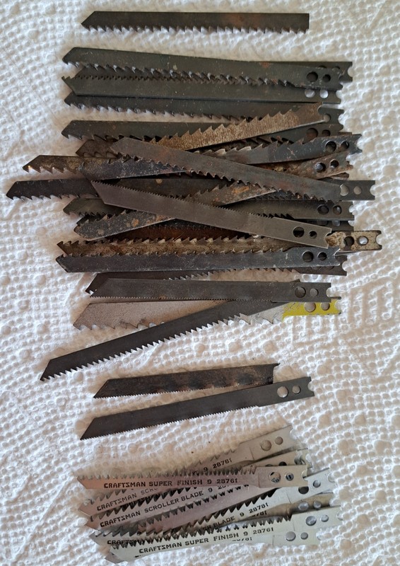Jig Saw Blades 40 Qty Of Various Blade Types New & Used 