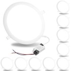 10x 18W LED Recessed Ceiling Panel Light Bulb Round Lighting Fixture Cool White — photo 1