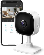 TP-Link Tapo 1080P Indoor Security Camera for Baby Monitor, Dog 1-Pack, White 