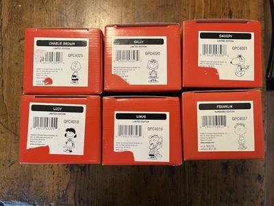 Hallmark Peanuts Gallery Set of 6 Figurines Circa 2000