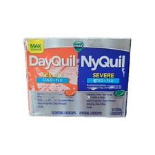Vicks DayQuil & Nyquil Severe Cold, Flu & Congestion, 24 Count exp 05/2026