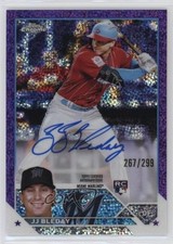 2023 Topps Chrome Rookie Purple Speckle Refractor 267/299 JJ Bleday Auto 0hk3