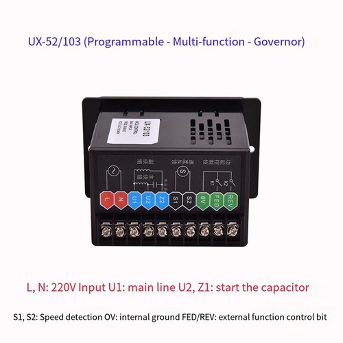 UX52/003 Governatore Motore Digitale 400W AC220V Uscita Regolabile da 90 a 1400 Giri/min - Foto 6 di 19