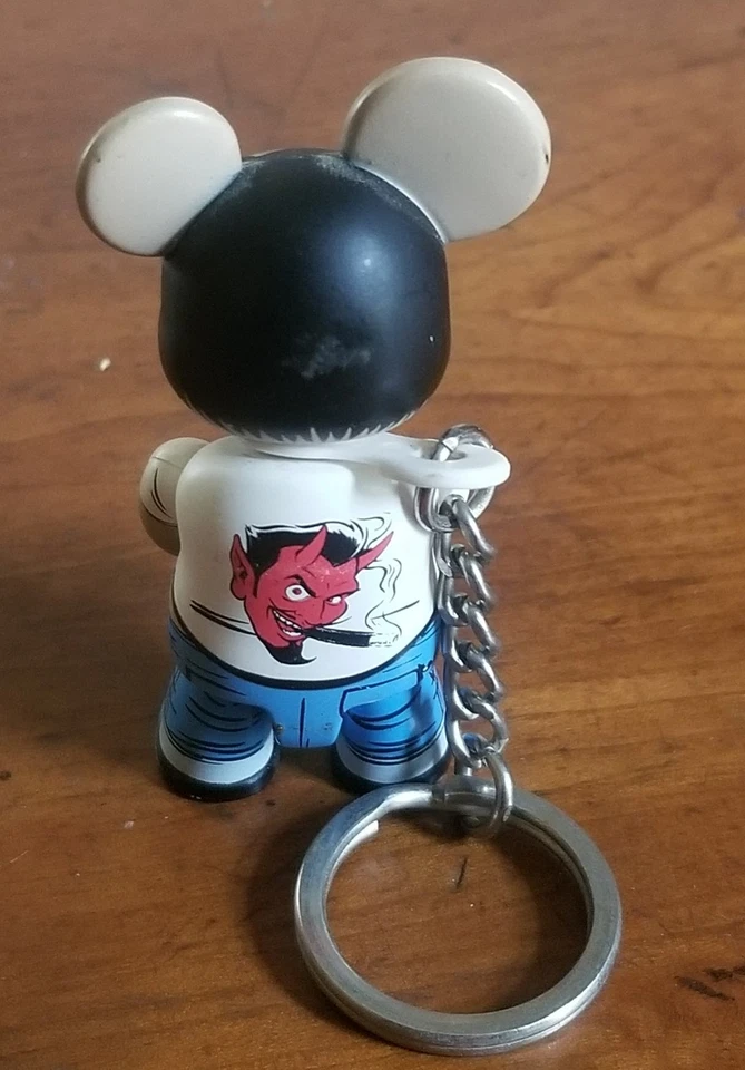 Juguete artístico de vinilo Toy2r Coop Qee Bear 2,5" OX OP Stoner BearBearQ tatuaje de diablo de colección Foto 3 de 4