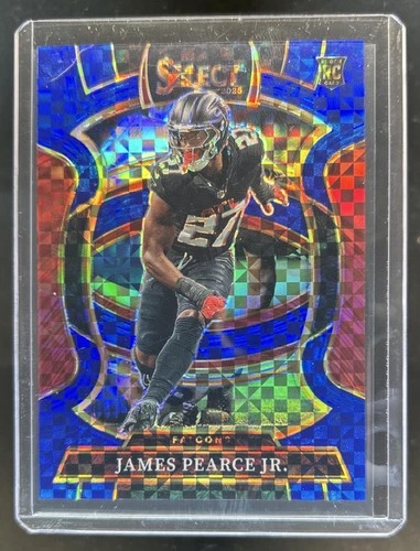 2025 Panini Select James Pearce Jr. Concourse RC Blue Prizm #/249 Falcons