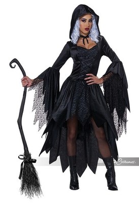 Gothic Bewitching Witch Wizard  Beauty Adult Women Costume