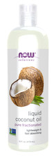 NOW Foods Liquid Coconut Oil, Pure Fractionated, 16 fl oz 473 ml 6/27EXP