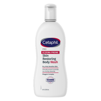 Cetaphil Pro Eczema Prone Skin Restoring Body Wash 295mL Soap and