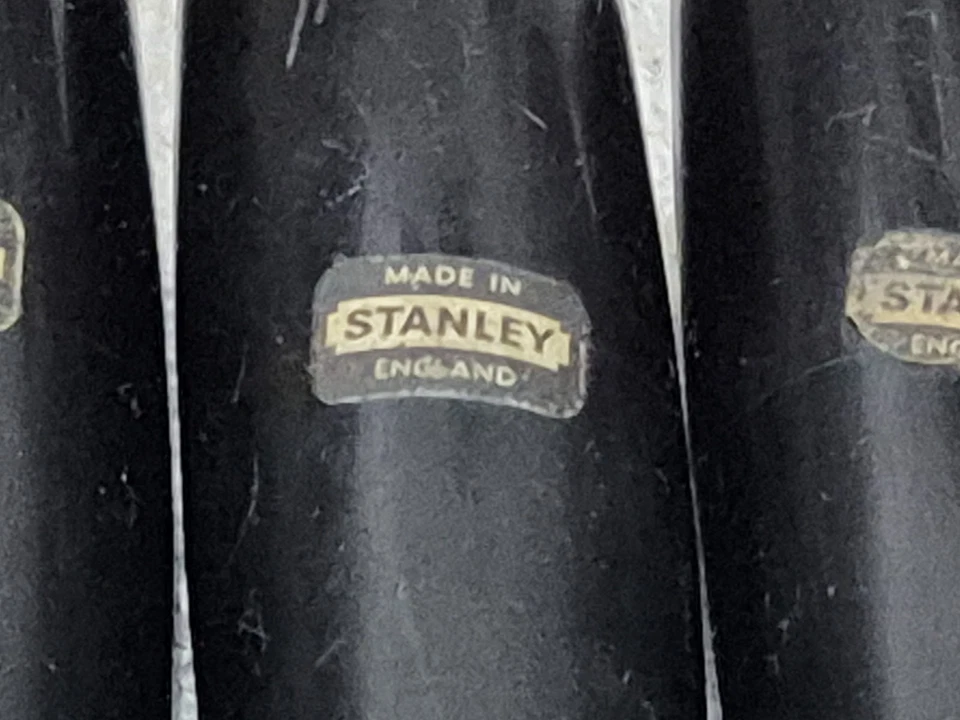 Fantastic Set Of 6 Vintage Stanely No 5001 Beveled Edge Chiseles - Image 4 of 4