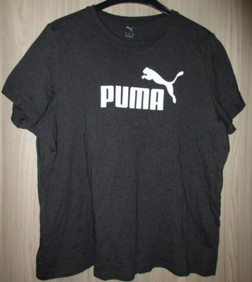Puma T-Shirt Shirt Sportshirt mit Logo dunkelgrau grau melange XXXL 3XL