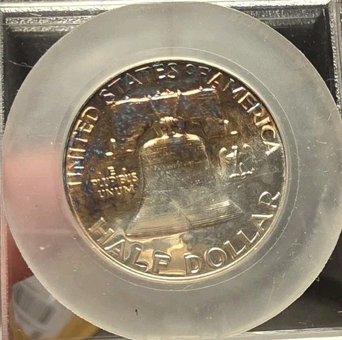 Medio dólar Franklin 1954-P tonificado 90 % plata - Imagen 2 de 15
