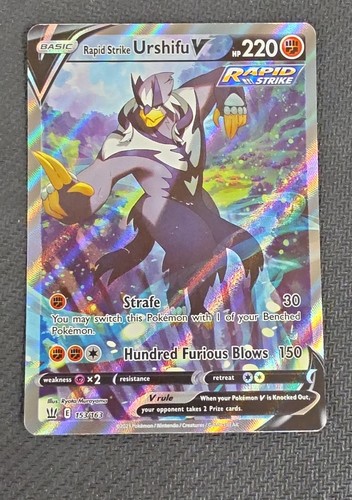 Rapid Strike Urshifu V (Alternate Full Art) 153/163 Swsh05: Battle Styles Holo