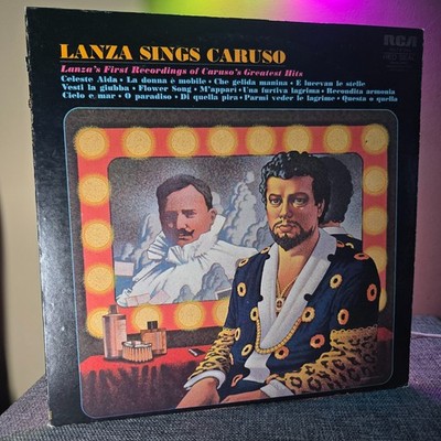 Mario Lanza Lanza Sings Caruso 1977 RCA Red Seal ARL1-2425 Vinyl Record LP