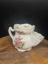 Vintage Old Foley James Kent Staffordshire England Harmony Rose Shaving Scuttle