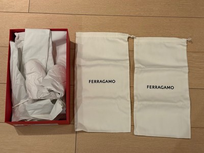Ferragamo Shoe Box, Shoe Bags and Tissue - Great Condition 