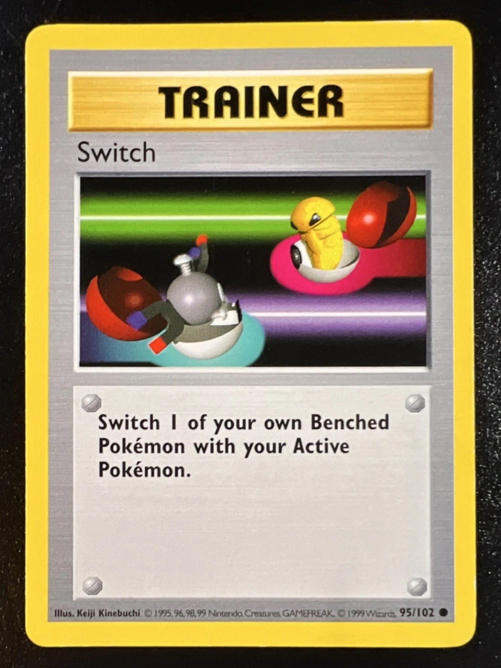 Pokémon Switch 95/102 Base Set (Shadowless) Common Regular MP English 1999