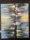 Abstract art 16 x 20 Original artwork painting acrylic
