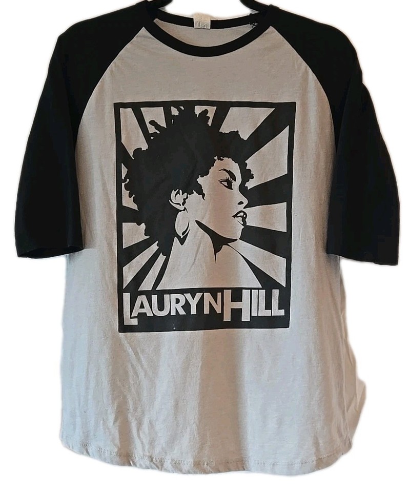 Ms Lauryn Hill Oct 2017 Hollywood Bowl  Concert Raglan T-shirt Size M Balck/Gray
