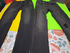 2 Pair of Black levis jeans sizes 12 girls or boys