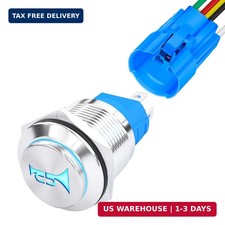 DaierTek Horn Button Switch 12 Volt Momentary Push Button Switch 12V Air Horn Bu
