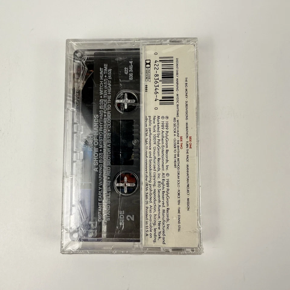 Rush A Show Of Hands Cassette 1989 Mercury Brand New Sealed - Image 2 of 4