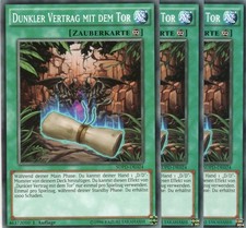 yugioh 3x Dunkler Vertrag mit dem Tor SDPD-DE024 COMMON 1AUFLAGE DEUTSCH