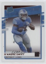 2020 Panini Chronicles Clearly Donruss Rated Rookie Red /199 D'Andre Swift 0ao5