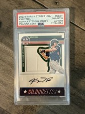 2023 STARS & STRIPES USA KYLE TEEL SILHOUETTES SIG JERSEY PSA/DNA CERT