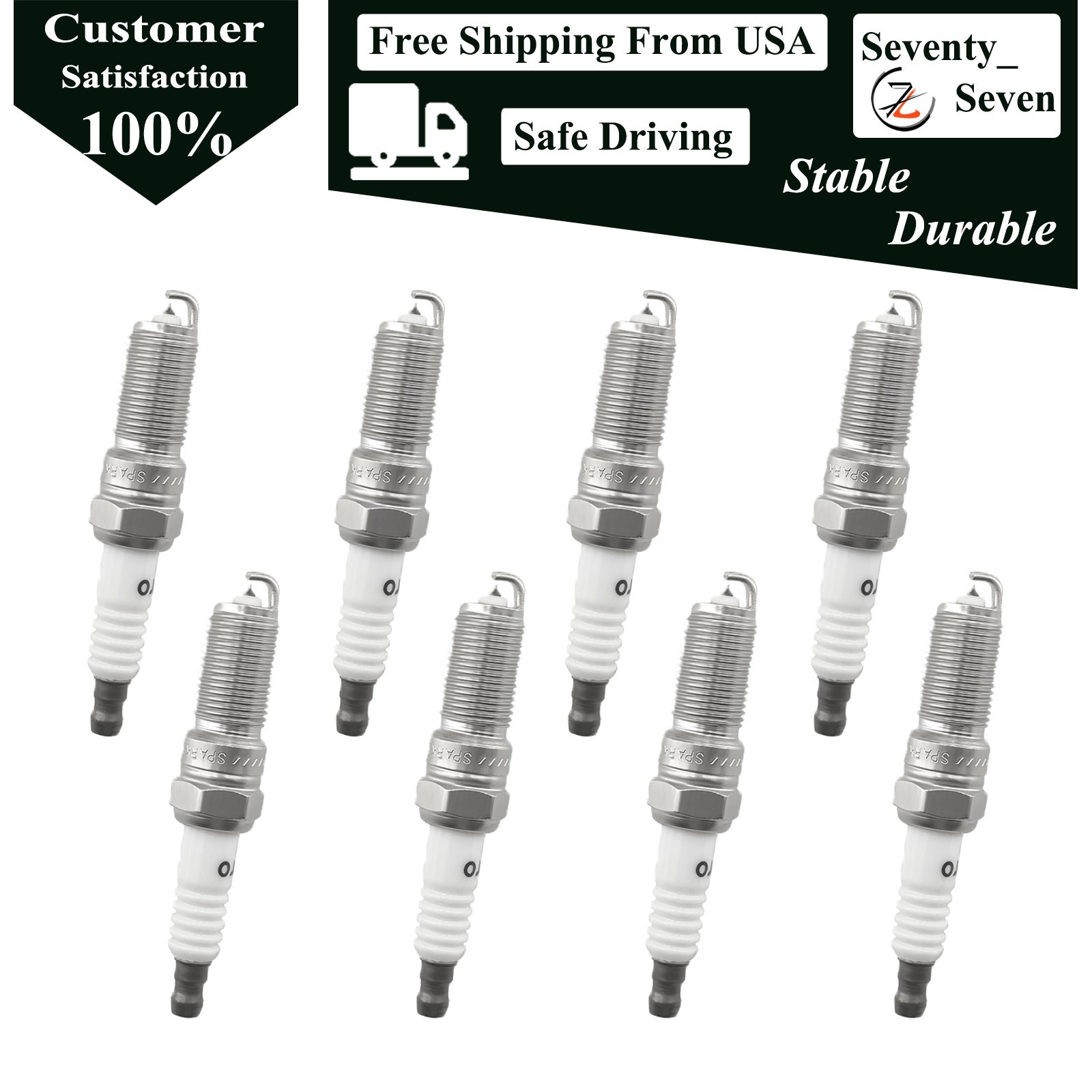 8pcs Iridium Spark Plug For Chevrolet Buick Cadillac GMC Lincoln Pontiac Mazda