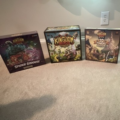 Lucky Duck Games Kingdom Rush Rift in Time Spider Goddess 3D Towers Board Game