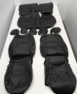For Toyota Venza LE XLE Nightshade 2021-2024 Black Leather Seat Covers NT123
