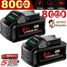 2PACK For Milwaukee M18 LITHIUM 8.0 AH Extended Capacity Battery 18V 48-11-1860