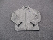 Patagonia Jacket Boys S 7 8 Gray Better Sweater Active Outdoors Hiking 65731
