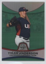 2010 Bowman Platinum Prospects Green Refractor 213/499 Tyler Anderson #PP29 7ti