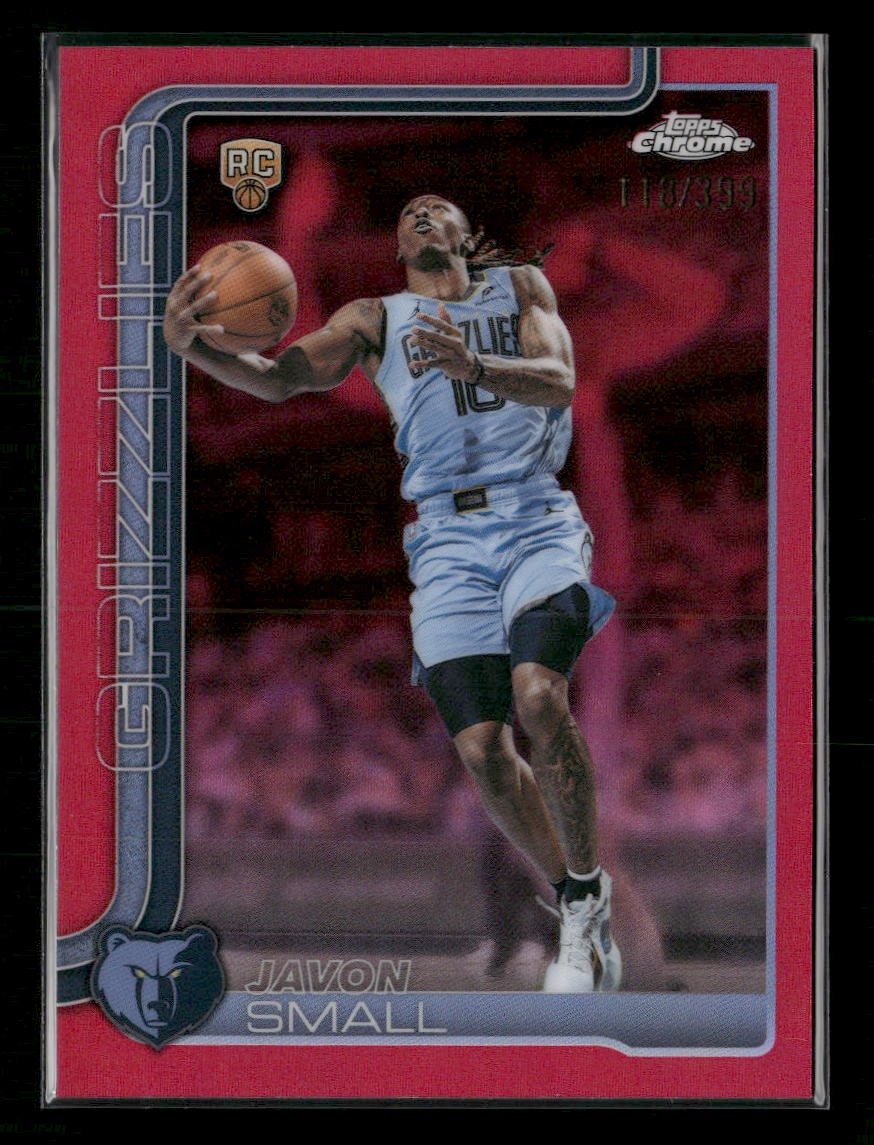 2025-26 Topps Chrome Update #199 Javon Small Magenta Refractor RC /399