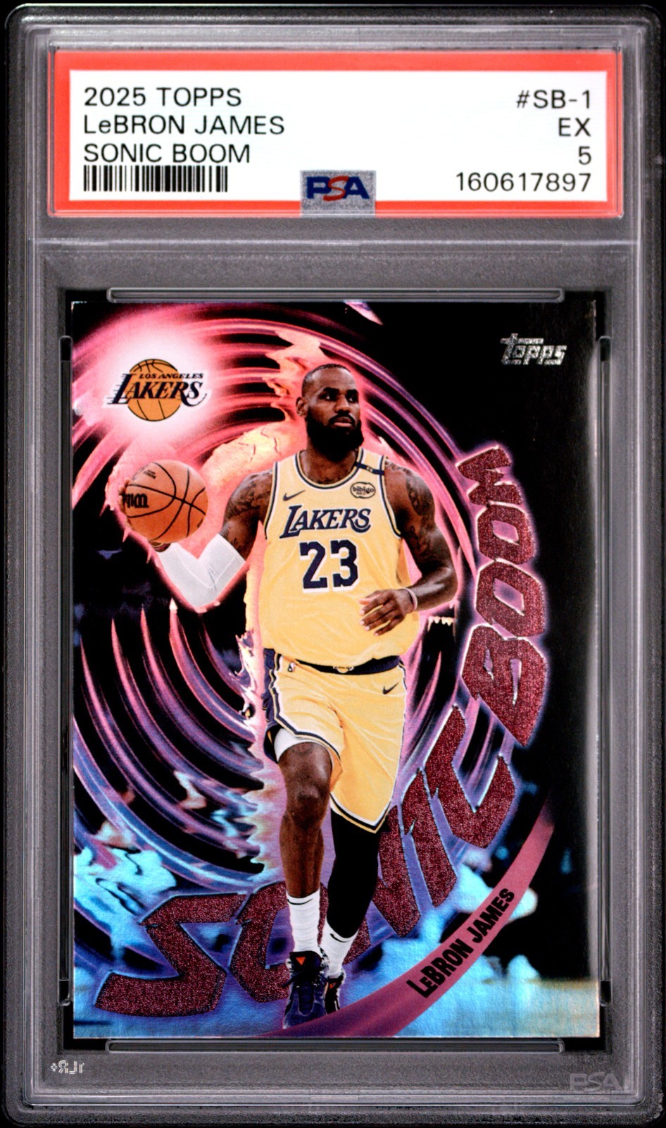2025 Topps Sonic Boom #SB-1 Lebron James PSA 5 EX