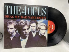 The 4 Of Us ‎– Drag My Bad Name Down / One Strong Hammer 1990 VINYL LP RECORD