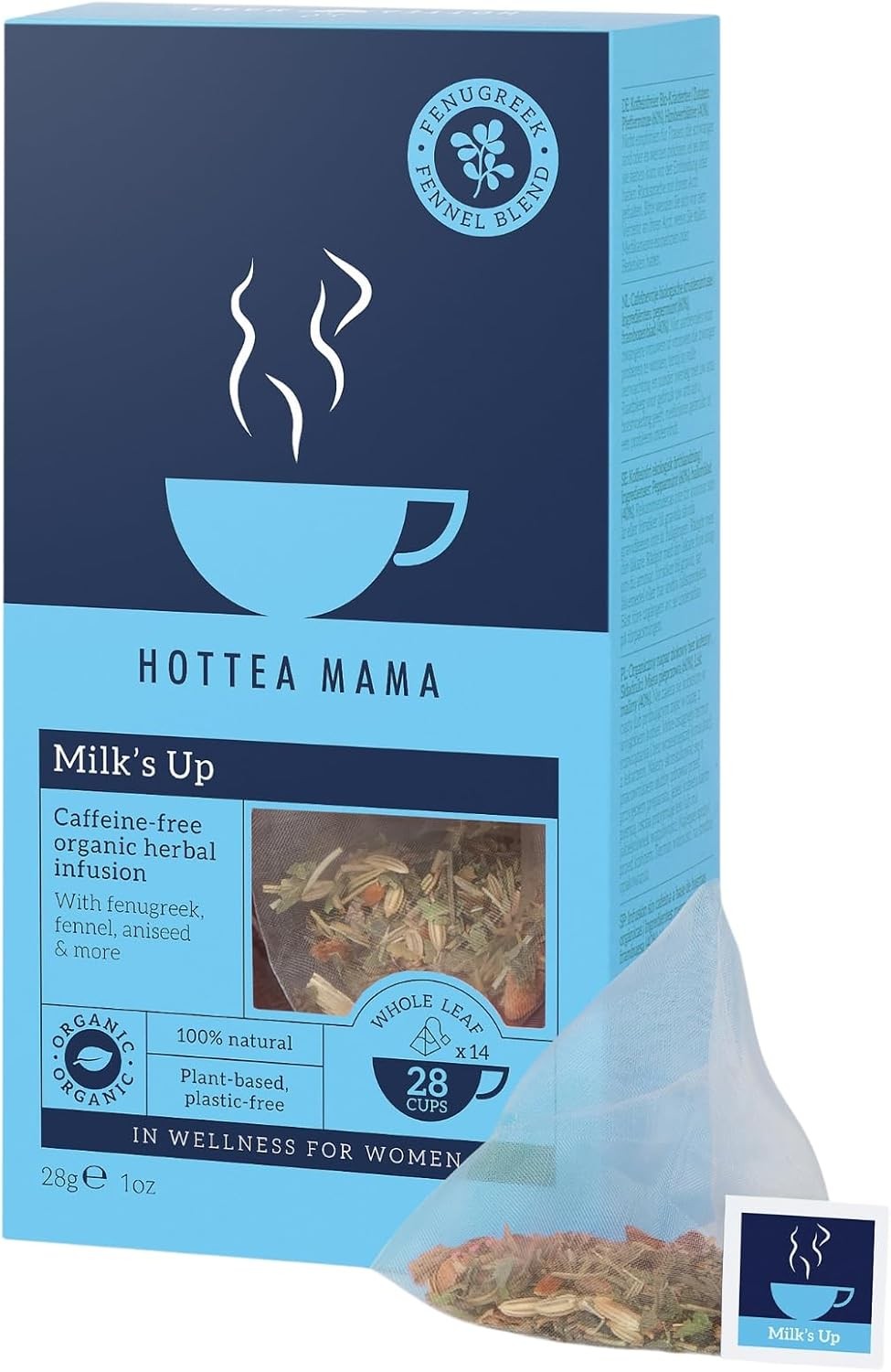 HOTTEA MAMA | Milk’s Up | Breastfeeding & Lactation Support Tea | Organic Fen