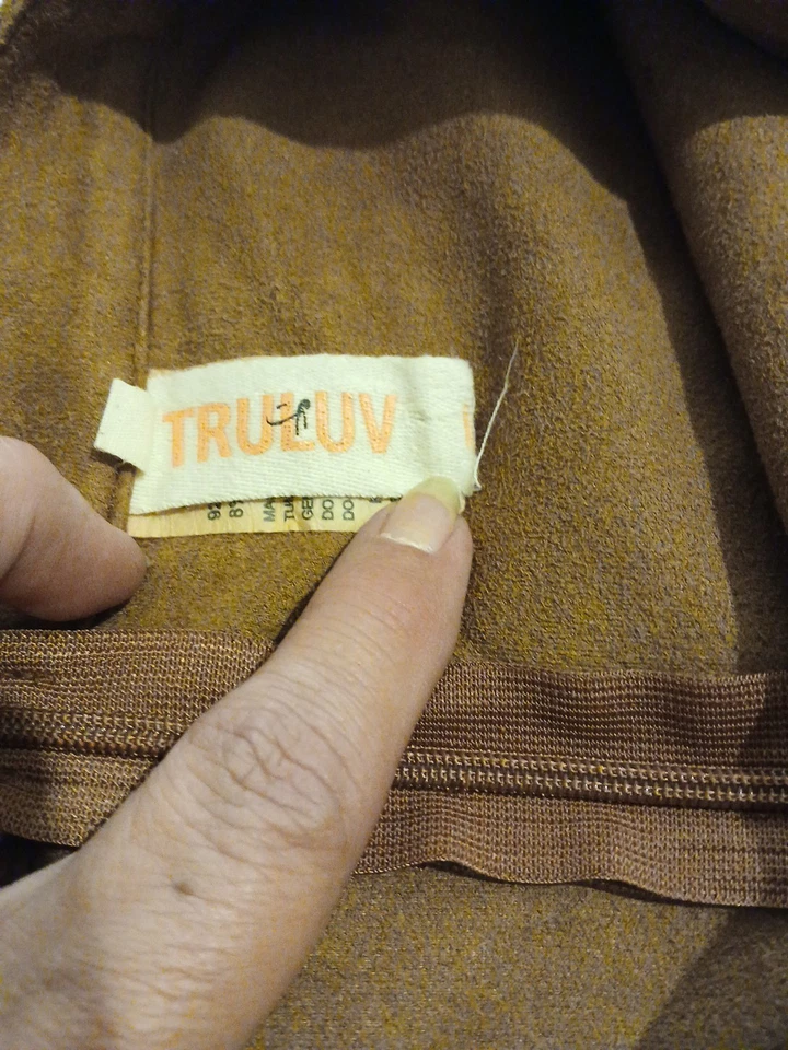 Truluv молодежи девочек размер 8 коричневый бахрома юбка искусственной замши мини Western родео - Изображение 2 из 3