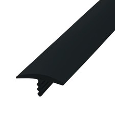 T Rubber Trim Molding, Fit 3/4 inch Edge, Shelf Edging Banding, Center Barb T...