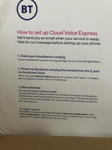 Cisco Cloud Voice Express 6861 IP Phone by BT, VOIP, New in Box, Ethernet & WiFi - 第 4/4 張圖片