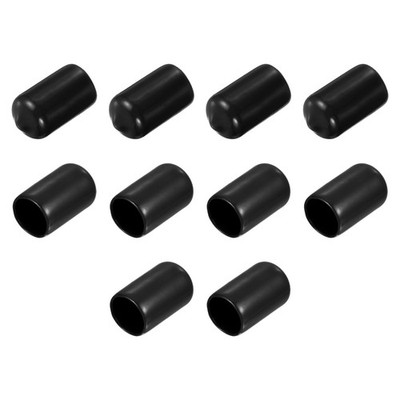 Screw Thread Protectors, 1/2''(13.5 mm) ID End Cap Cover Black 10pcs