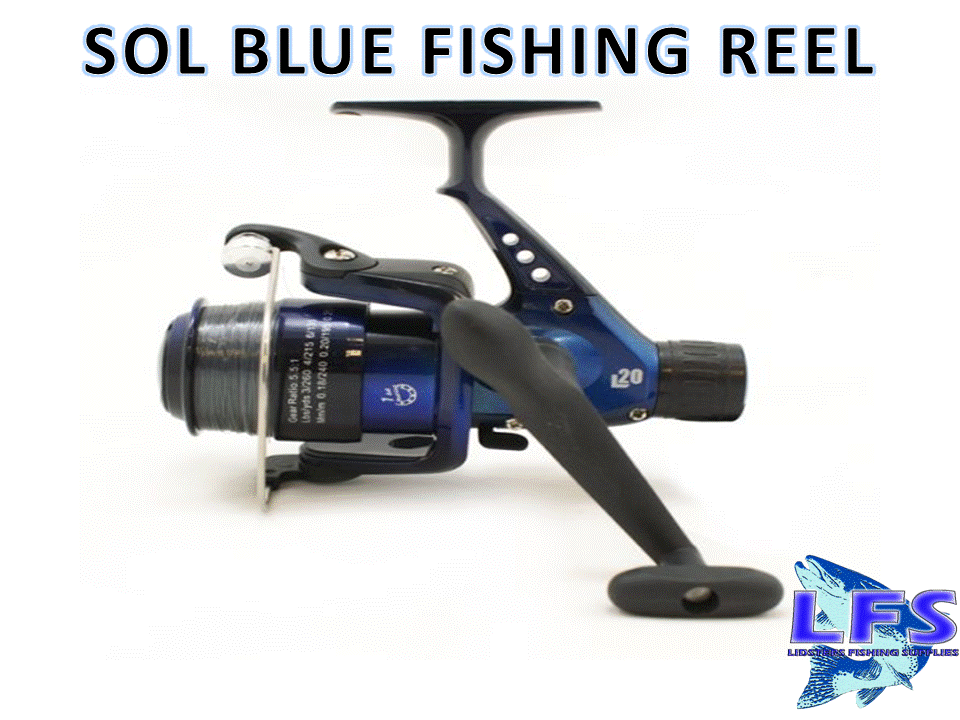 Lineaeffe Sol Float Spinning Fishing Reel With Line BLUE Fishing