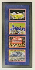 Chicago Cubs-2016 World Series Champions! (4) 5x7 Photo's Framed To 11X27