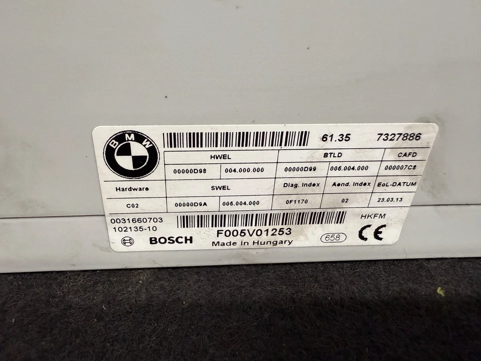 MÓDULO CONTROL PORTÓN TRASERO MALETERO 7327886 BMW F10 F12 550I 650I 535I M5 (11-16) OEM Foto 2 de 4